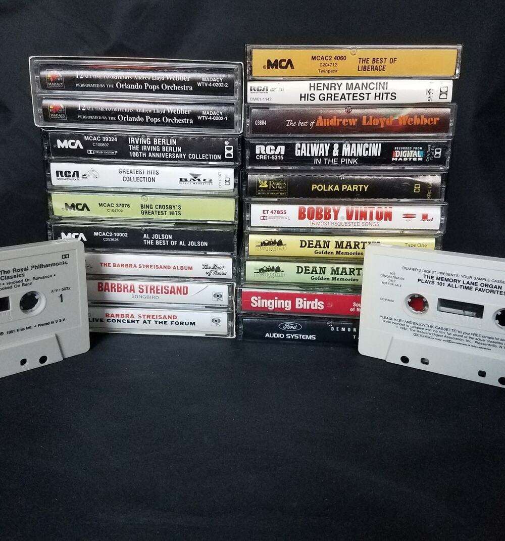 Lot of 21 Easy Listening / Show Tune / Bird Sounds / Polka Audio Cassette Tapes